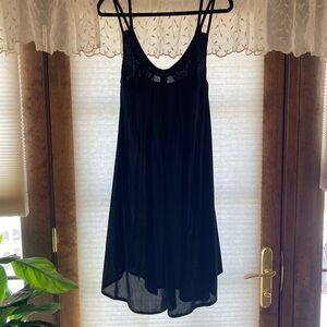 Chic Black Lace Lingerie Dress NWT